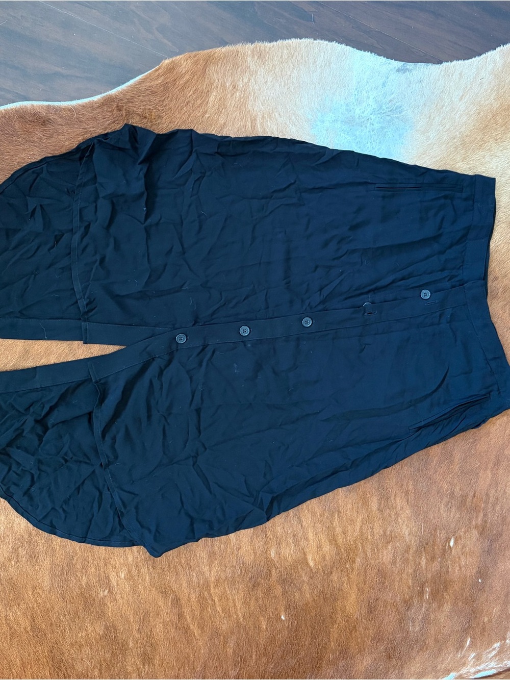 Women’s Black Button-Front Jumpsuit